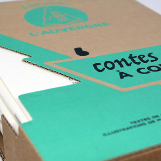 zoom sur le coffret cadeau "Contes à conter..."